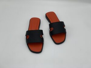 Dép TP nữ - Màu đen lót đỏ cam