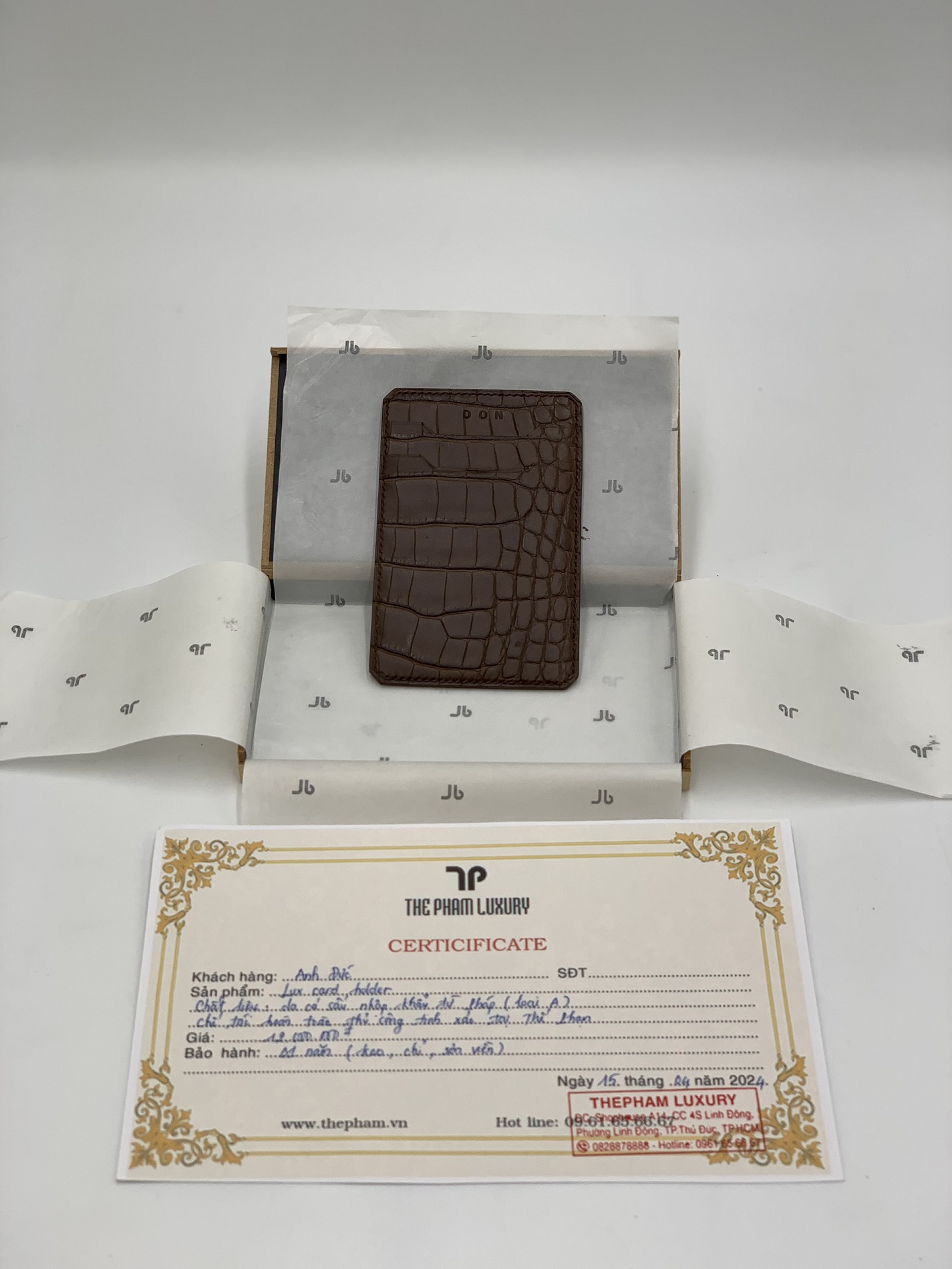 Ví thẻ lux card holder