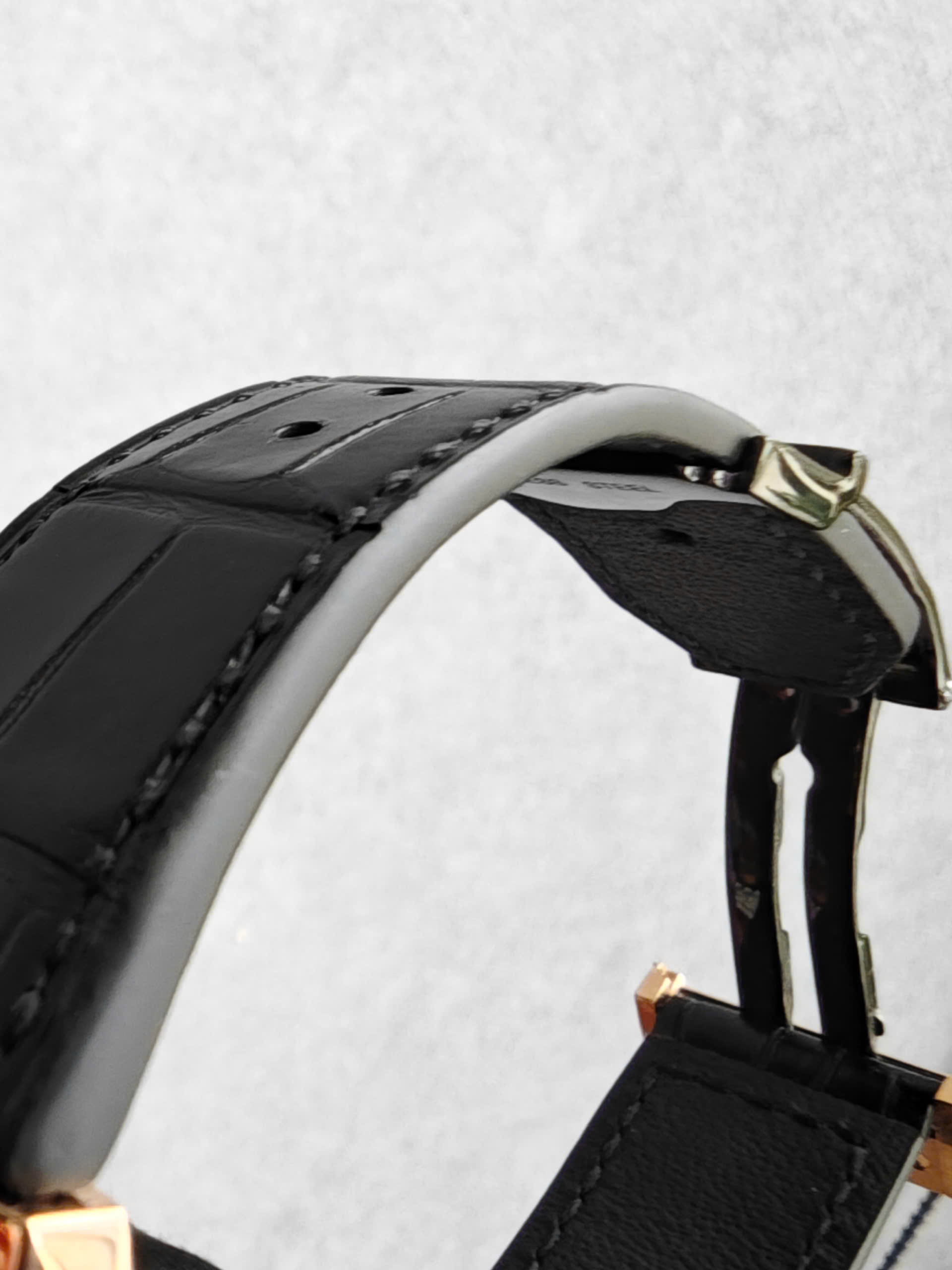Dây đồng hồ Hublot Orlinski da cá sấu Pháp – Vân đuôi độc bản - Hình ảnh 7