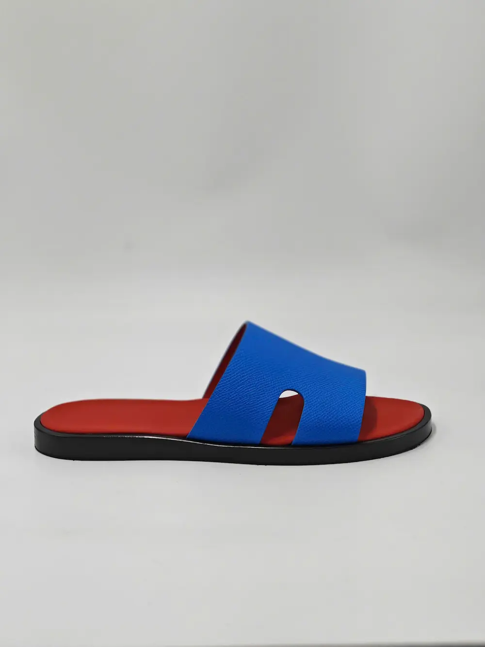 Dép da TP nam cao cấp DEEP blue × Ferrari Red - Hình ảnh 3