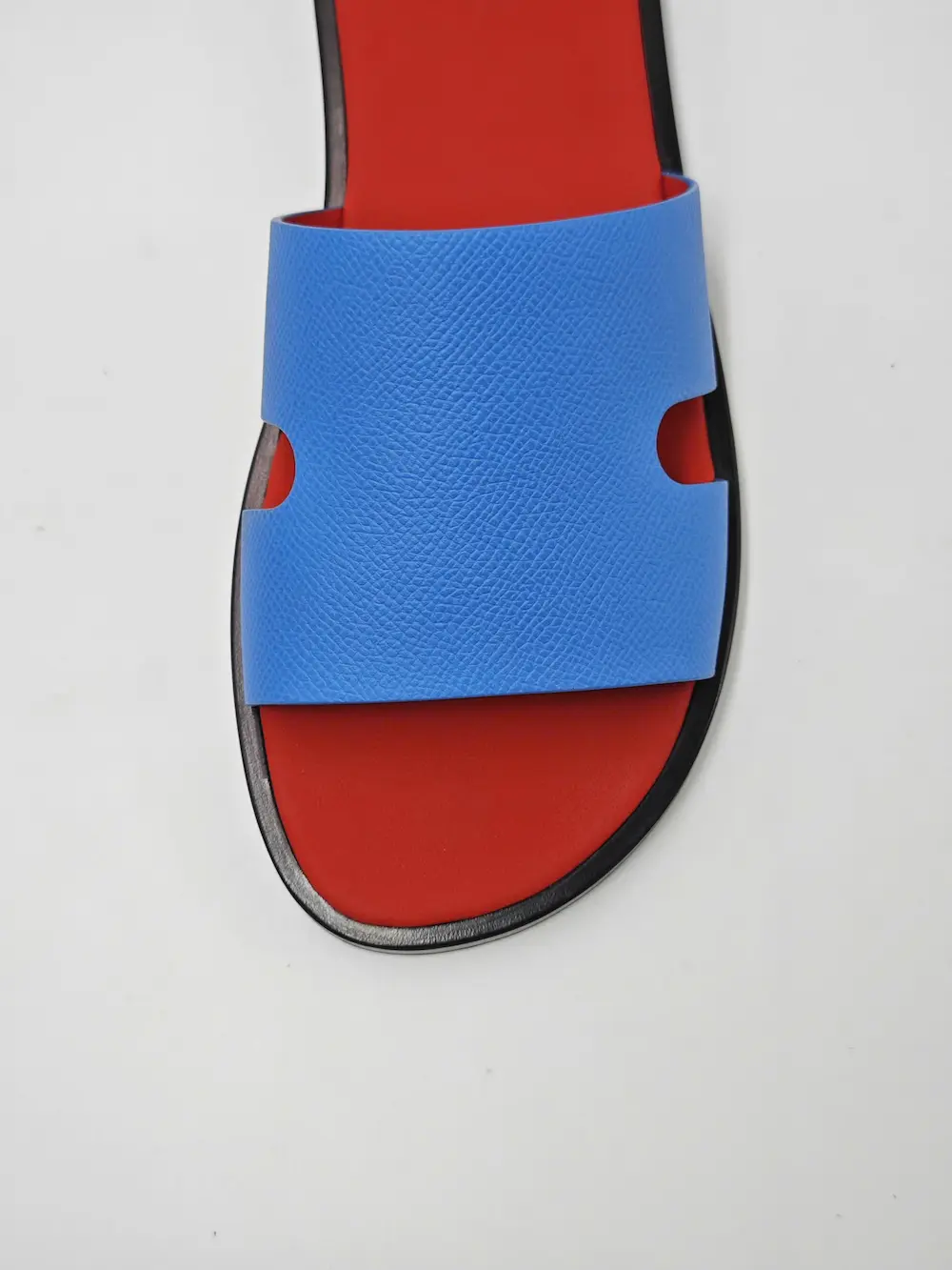 Dép da TP nam cao cấp DEEP blue × Ferrari Red - Hình ảnh 2