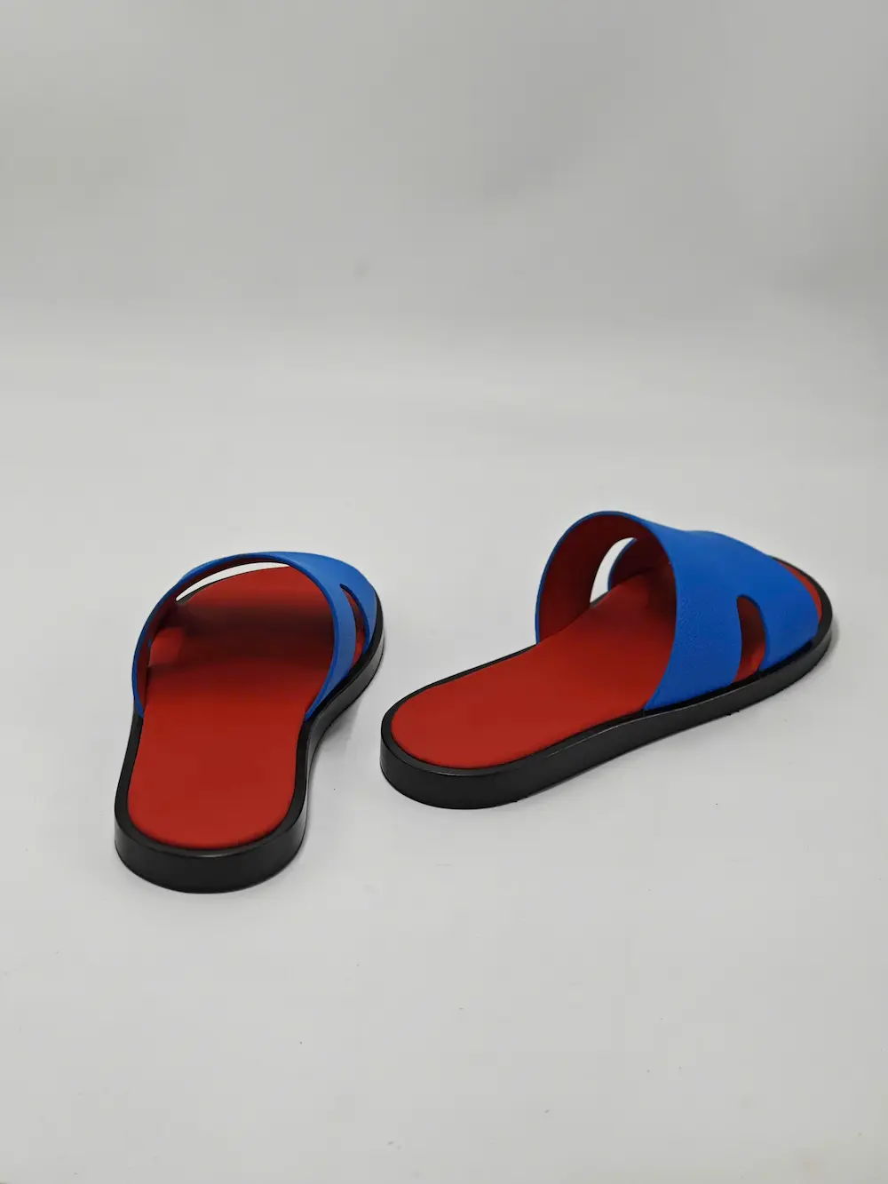 Dép da TP nam cao cấp DEEP blue × Ferrari Red - Hình ảnh 10