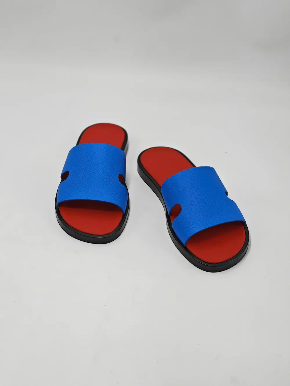 Dép da TP nam cao cấp DEEP blue × Ferrari Red - Hình ảnh 8